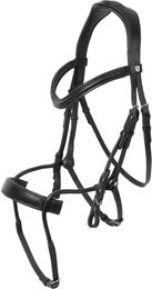 Produktbild von Horze Chio Trense aus Leder für Warmblut in Schwarz