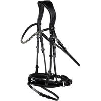 Produktbild von Horze Clermont Reittrense aus Leder für Pferde in Schwarz