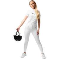 Produktbild von Horze Damen Reithose Leonie Vollbesatz mit Silikon-Grip Weiß Größe 38