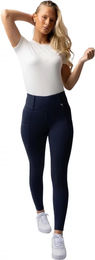 Horze Damen Reitleggings Mira mit Vollbesatz und Silikon-Grip Blau Größe 34 – Bild 1 von 8