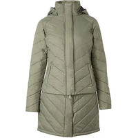 Produktbild von Horze Damen Reitparka Aurora Winterjacke mit abnehmbarem Rock wasserabweisend Grün Größe 40