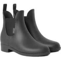 Produktbild von Horze Damen Reitstiefel Bonn wasserdichte Gummi Paddock- und Stallschuhe Schwarz Größe 40