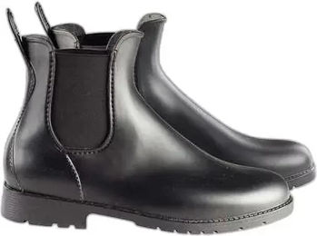 Horze Damen Reitstiefel Palermo wasserdichte Gummistiefel Schwarz Größe 37 – Bild 1 von 7
