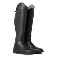 Produktbild von HORZE Damen Reitstiefel Rover aus Kunstleder mit Reißverschluss Schwarz 41 EU Weit