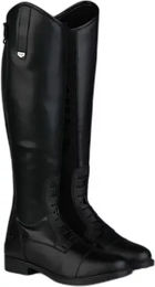 Horze Damen Reitstiefel Rover aus Kunstleder mit Silikonbesatz und Schnürung Schwarz Größe 42 – Bild 1 von 5
