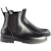Produktbild von Horze Damen Reitstiefeletten Palermo wasserdichte Gummistiefel Schwarz Größe 34