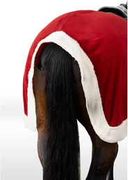 Produktbild von Horze Deckenreiten für Pferde Weihnachtsdesign Rot Größe M