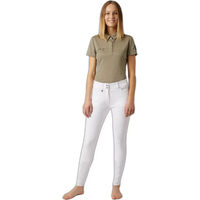 Produktbild von Horze Denise Damen Funktionspoloshirt aus Polyester Grün Größe 34