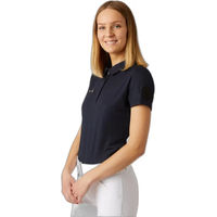 Produktbild von Horze Denise Funktionspoloshirt für Damen aus Polyester, Blau, Größe 42