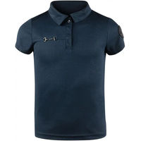 Produktbild von Horze Denise Reit-Poloshirt für Mädchen aus Polyester Blau Größe 134/140