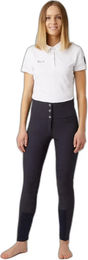 Produktbild von Horze Denise Reitturnier-Polo Damen Weiß aus Polyester