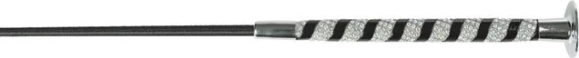 Produktbild von Horze Dressiergerte Shiny in Silber und Schwarz
