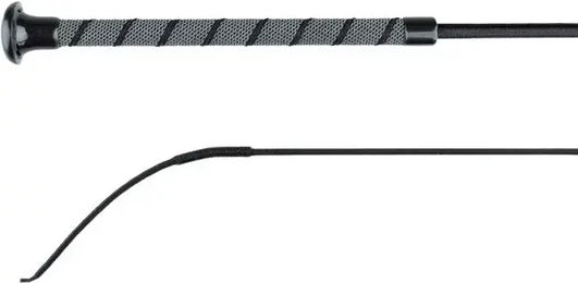 Produktbild von Horze Dressurstab Sure Grip aus Gummi Schwarz 120 cm