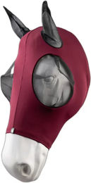 Produktbild von Horze Elastische Fliegenmaske für Pferde aus Polyester in Rot 60/65 cm