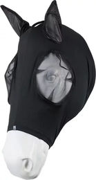Horze Elastische Fliegenmaske für Vollblut Pferde Schwarz aus Polyester – Bild 1 von 2