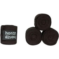 Produktbild von Horze Embrace Gamaschen aus Fleece für Pferde in Schwarz und Braun