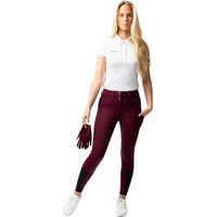 Produktbild von Horze Evelyn Reitleggings Damen mit Vollbesatz Rot Größe 36