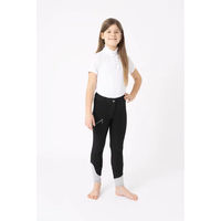 Produktbild von Horze Felicia Reithose für Mädchen mit Full Grip in Schwarz