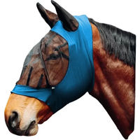 Produktbild von Horze Fliegenmaske für Pferd und Pony aus Lycra in Blau