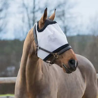 Produktbild von Horze Fliegenmaske für Pferde und Ponys aus Mesh in Schwarz