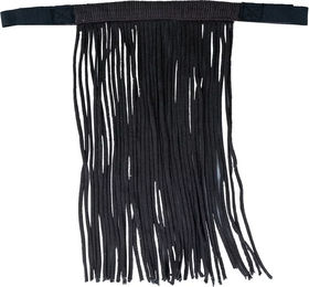 Horze Fliegenstirnband für Pferde und Ponys aus Nylon in Schwarz Größe F – Bild 1 von 3