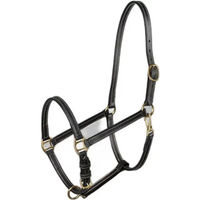 Produktbild von Horze Fremont Lederhalfter aus Kunstleder für Warmblut in Schwarz