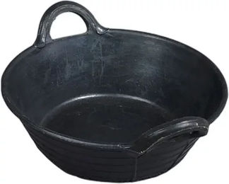 Produktbild von Horze Futternapf für Pferde aus Gummi Schwarz - 10 l