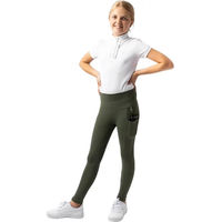 Produktbild von Horze Gillian Reitleggings Full Grip für Mädchen in Grün