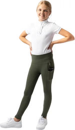 Horze Gillian Reitleggings Full Grip für Mädchen in Grün – Bild 1 von 1