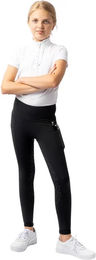 Horze Gillian Reitleggings Full Grip für Mädchen in Schwarz aus Polyester – Bild 1 von 1