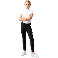 Produktbild von Horze Gillian Reitleggings Full Grip für Mädchen in Schwarz aus Polyester