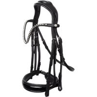Produktbild von Horze Glamourdale Weymouth Gebisslose Trense für Ponys aus Leder in Schwarz