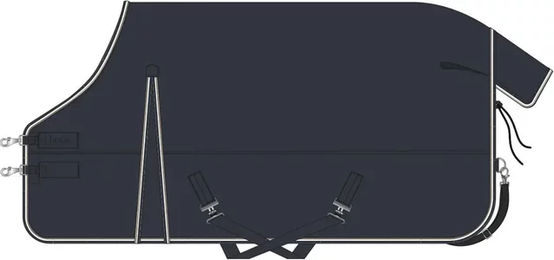 Produktbild von Horze Glasgow Outdoor-Pferdedecke 200g in Rot Schwarz