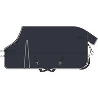 Produktbild von Horze Glasgow Outdoor-Pferdedecke 200g in Rot Schwarz