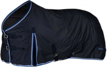 Horze Glasgow Regendecke für Pferde Blau 145 mit 350g Füllung - 350 g – Bild 1 von 6