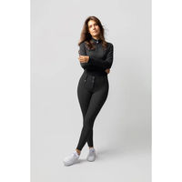Produktbild von Horze Grand Prix Pro Reithose Damen Full Grip in Schwarz oder Grün Größe 36