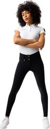 Horze Grand Prix Pro Reithose Damen Full Grip Schwarz Blau Größe 38 – Bild 1 von 6