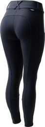 Produktbild von Horze Grand Prix Pro Reithose Damen Full Grip Schwarz Rot Größe 34