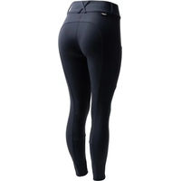 Produktbild von Horze Grand Prix Pro Reithose Damen Full Grip Schwarz Rot Größe 42