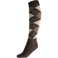 Produktbild von Horze Holly Socken mit Rautenmuster Unisex Braun Größe 35/38