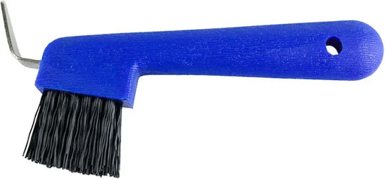 Produktbild von Horze Hufauskratzer mit Bürste aus Edelstahl in Blau