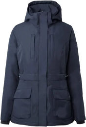 Horze Jadine Damen Reitjacke wasserdicht und atmungsaktiv Blau Größe 44 – Bild 1 von 9