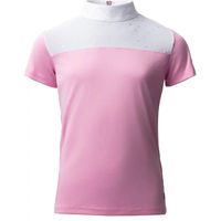 Produktbild von Horze Kaya Turnier-Poloshirt für Mädchen in Rosa Größe 42