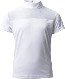 Produktbild von Horze Kaya Turnier-Poloshirt Mädchen Weiß Größe 32
