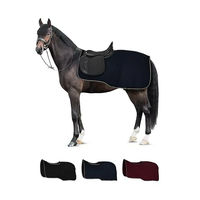 Produktbild von Horze Kiel Fleece Ausreitdecke für Pferde Blau Grösse 145