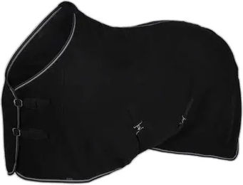 Produktbild von Horze Kiel Fleece Decke für Pferde in Schwarz aus Polyester