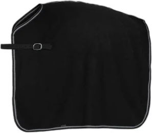 Horze Kiel Fleece Nierendecke für Pferde Schwarz – Bild 1 von 3