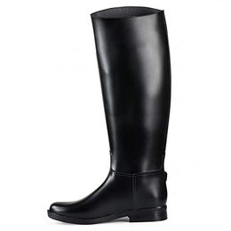 Horze Kinder Reitstiefel Chester wasserdichte Gummistiefel für Mädchen Schwarz Größe 29 – Bild 1 von 6