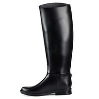 Produktbild von Horze Kinder Reitstiefel Chester wasserdichte Gummistiefel für Mädchen Schwarz Größe 29