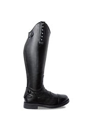 Horze Kinder Reitstiefel Portland aus Leder mit Kristallen Schwarz Größe 37 EU – Bild 1 von 6